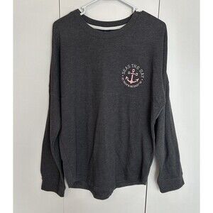 Men's MV Sport “Seas The Day” Tampa Bay Florida Long Sleeve T-Shirt Sz L Gray